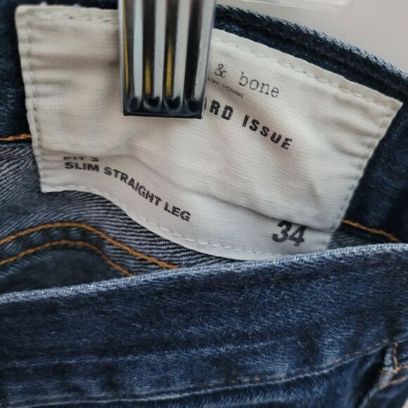 Rag & Bone SELVEDGE Men's Standard Issue Jeans 34 - Picture 4 of 8
